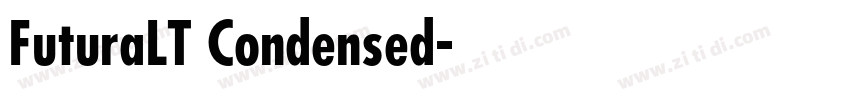 FuturaLT Condensed字体转换